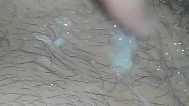 X girlfriend playing with my sperms