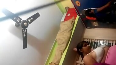 Indian caught by hidden cam by husband's friend while changing