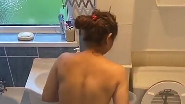 Pregnant Desi Woman Voyeur