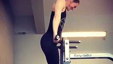 Beautiful Swedish Armwrestler Heidi Andersson Doing Work Out