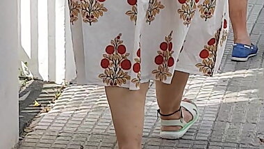 BBW ass indian walking mature