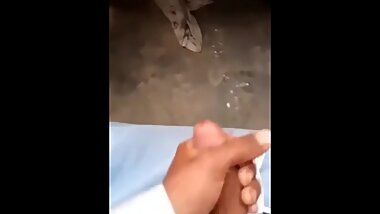 Boy calling his gf name while jerking of desi boy