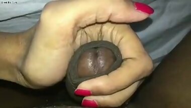 my milf punjabi aunty handjob on bed