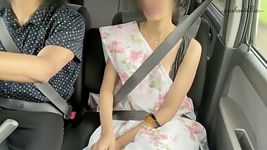 Cheating wife dropped at home and fucked by her friend. Ashavindi