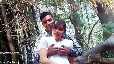 Desi school girl outdoor boob press