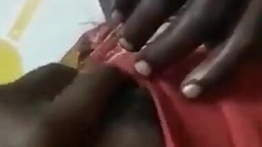 Tamil aunty boob press