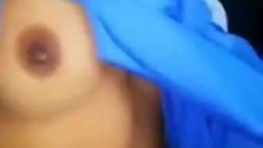 College girlfriend shows boobs and hairy pussy to boyfriend