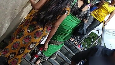 Desi candid bouncing boobs on stairs 2