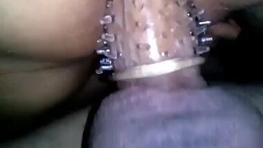 Superb long dotted Condom fuck