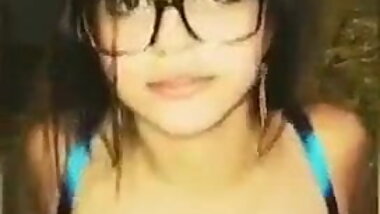 Desi girl with glasses fucking her bf part 1