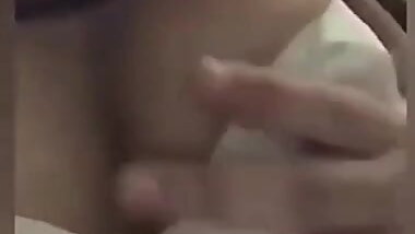 Desi teen girl show boobs and pussy to lover in video call