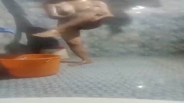 Desi teen bathing and fingering1