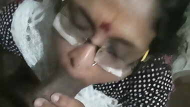 indian mom giving blowjob