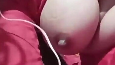 Hot desi new married wife showing big hot boobs