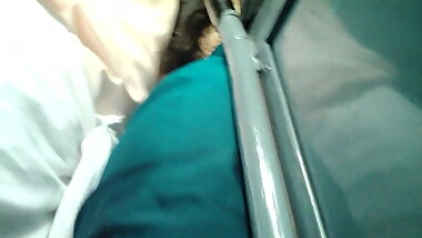 Desi uncle grop aunty's butt