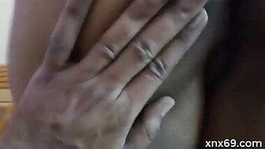 Indian Girl Pressing her Boobs