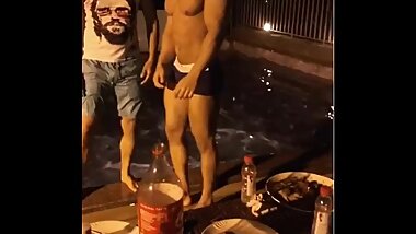 Indian studs stripping and dancing