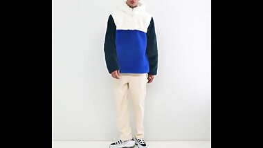 ASOS DESIGN Block colored anorak in fake fur