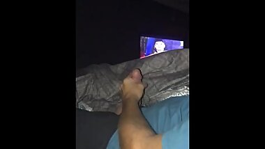 daddy bustТn a nut for his lilsecret while laying next to her mom!
