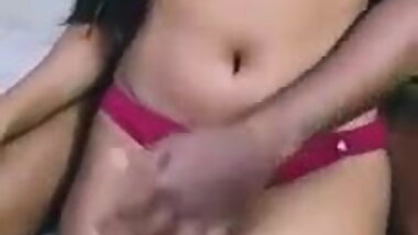 Indian girl getting caressed from behind