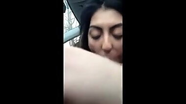 Pakistani girl in UK car