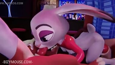 Judy Hopps returns to Zootopia to get her pussy and ass fucked hard
