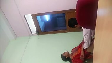 Sexy Indian Office Girl Playing With Boss