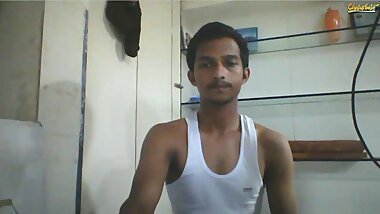 cute indian guy with vibrator in his ass